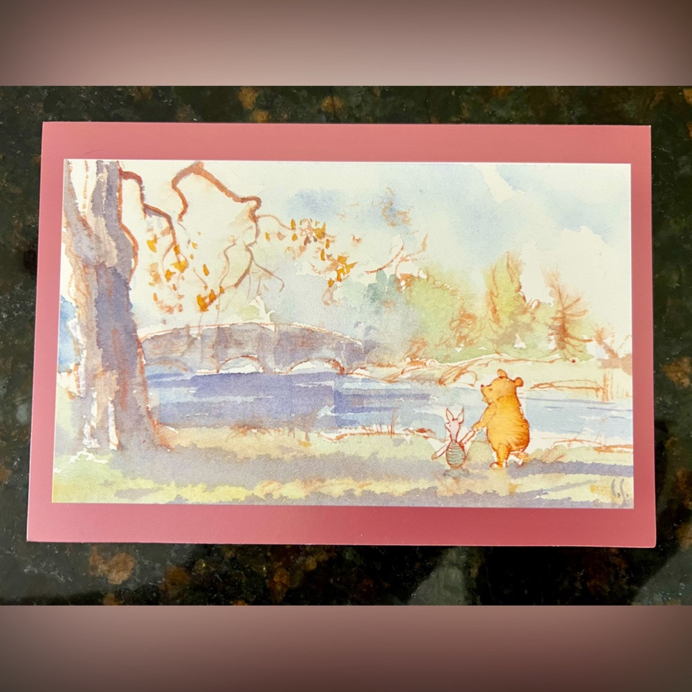 DISNEY GALLERY POOH & PIGLET Notecards Box Set 20 Blank Cards & Envelopes